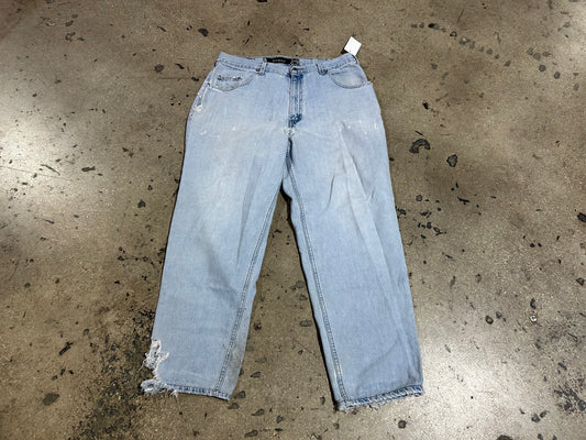Baggy Silvertab Levis Jeans - Blue Size 38x34