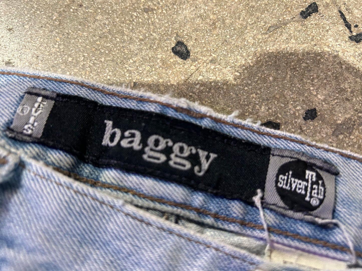 Baggy Silvertab Levis Jeans - Blue Size 38x34