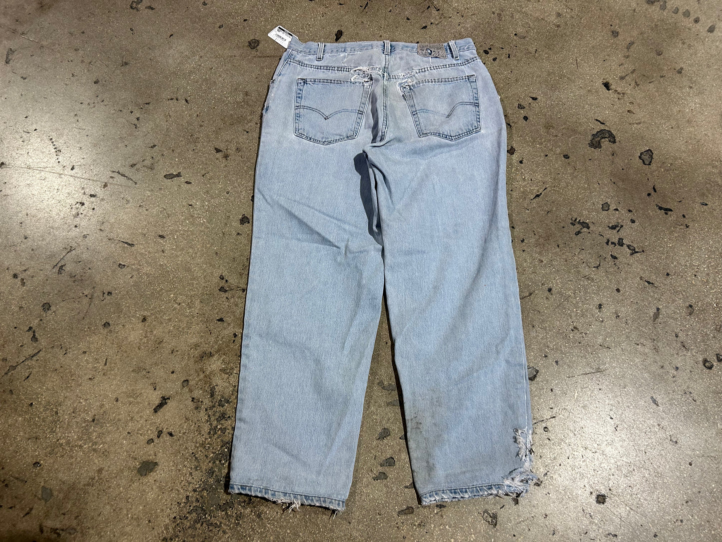 Baggy Silvertab Levis Jeans - Blue Size 38x34