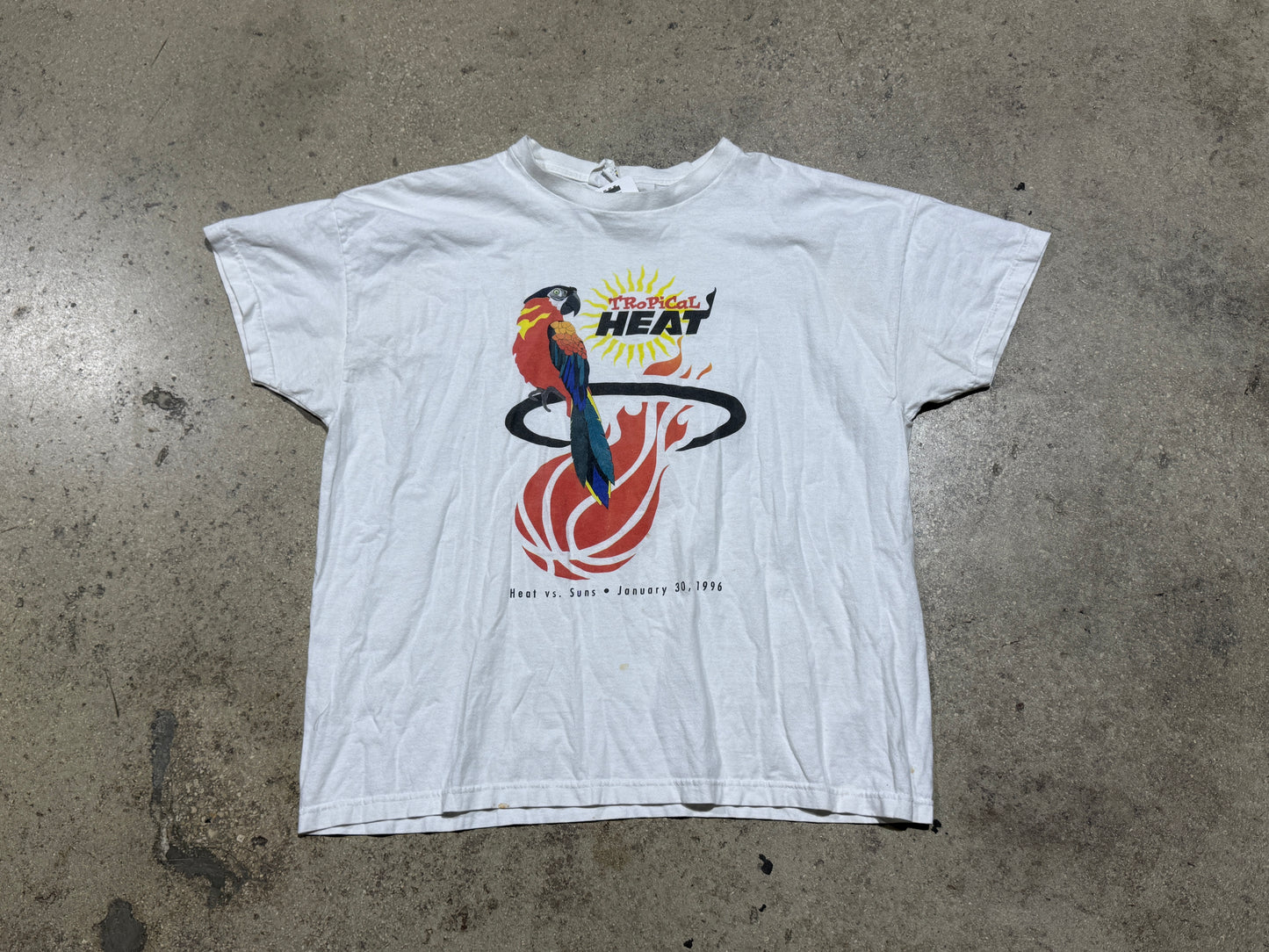 1996 Tropical Heat NCL Tee - White Size XL