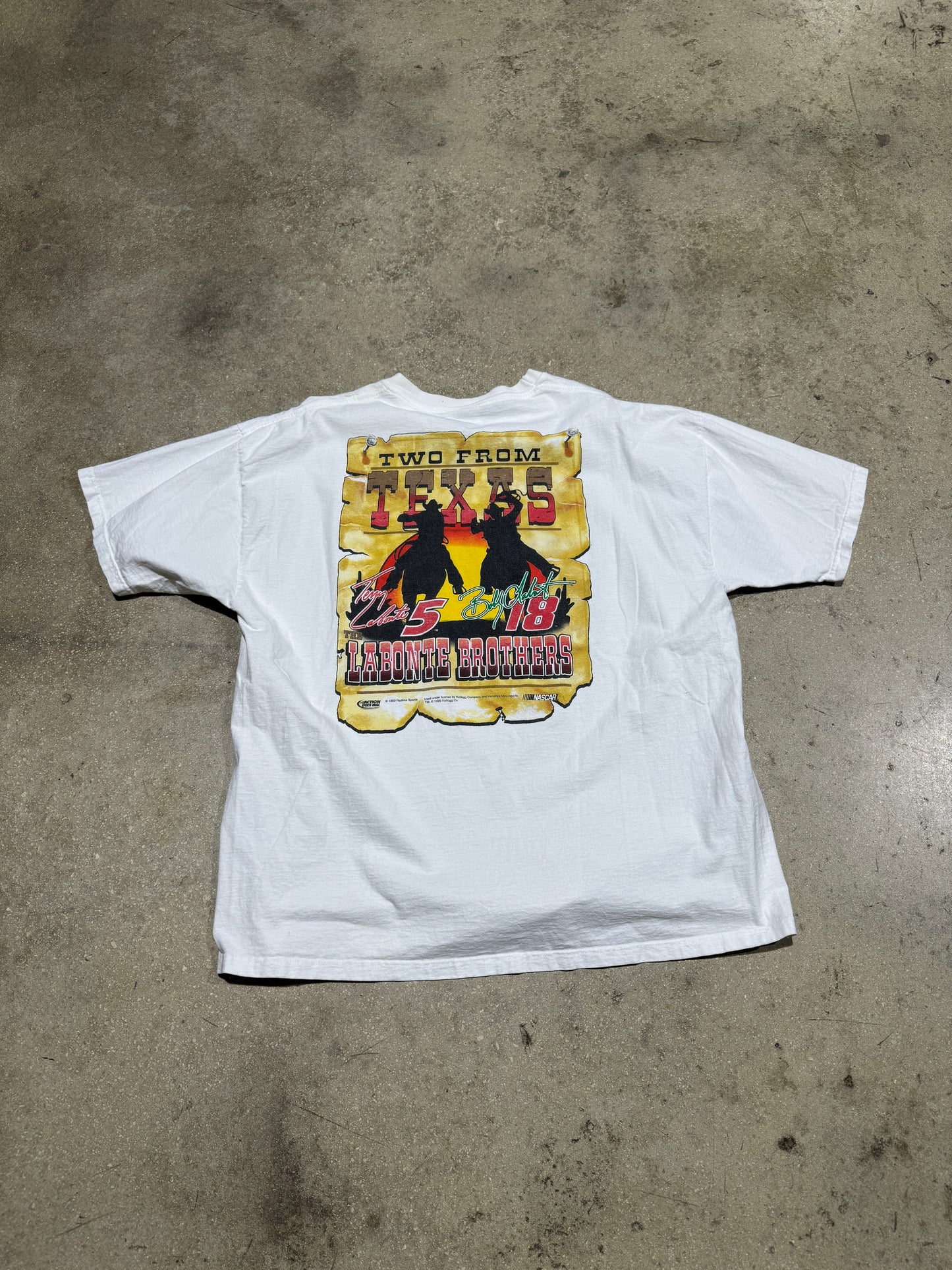 1999 Labonte Brothers Tee - White Size XL