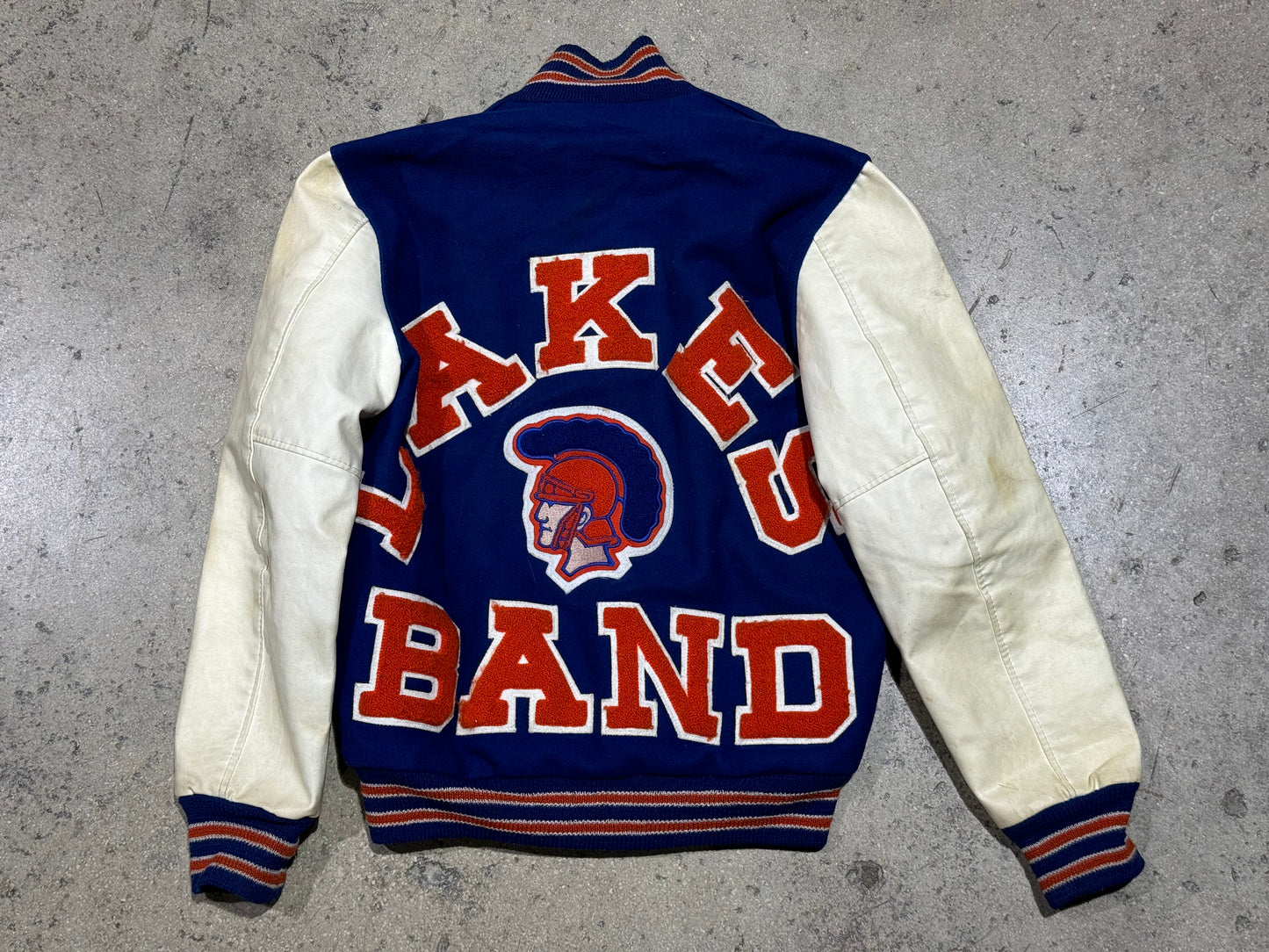 HML Band Letterman Jacket - Blue Size Medium