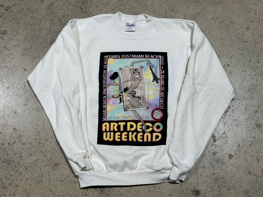 2000 Art Deco 75th Anny Weekend Crewneck - Grey Size Large