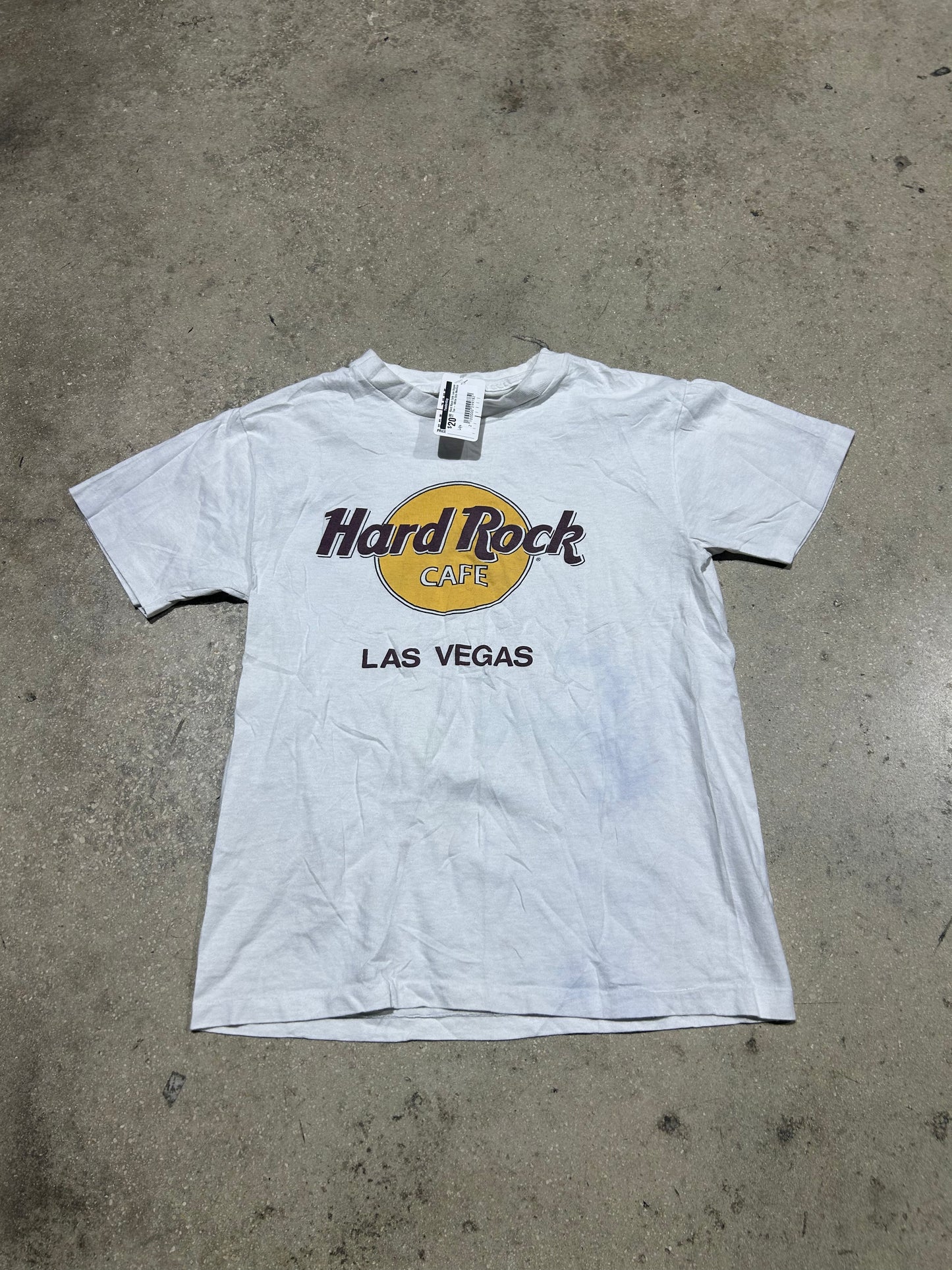 Hard Rock Cafe Las Vegas Tee - White Size Medium