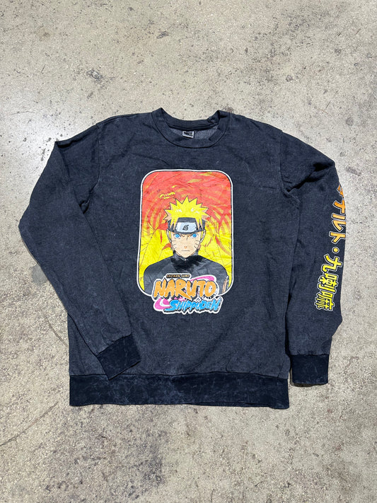 Naruto Shippuden Lightweight Crewneck - Black Size Medium