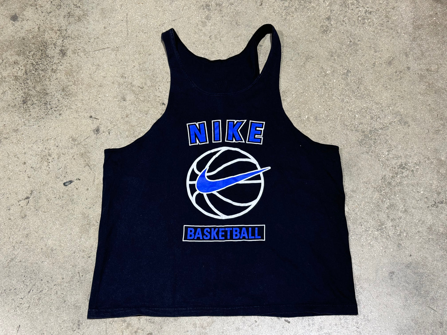 Nike Basketball Tank - Black/Royal Size Large