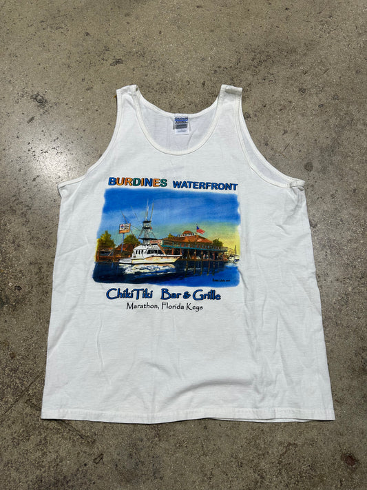 2003 Burdines Florida Keys Tanktop - White Size Large