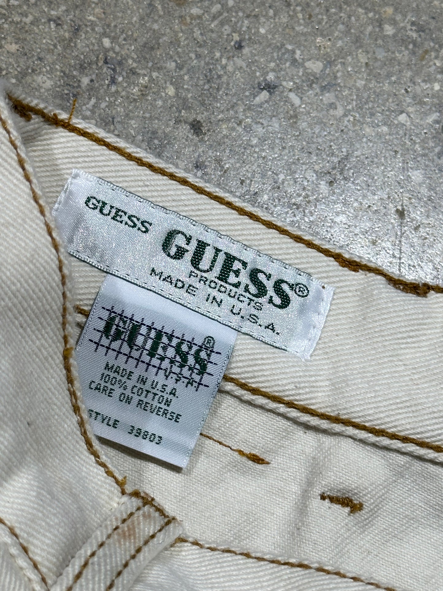 Guess Denim Shorts - Cream