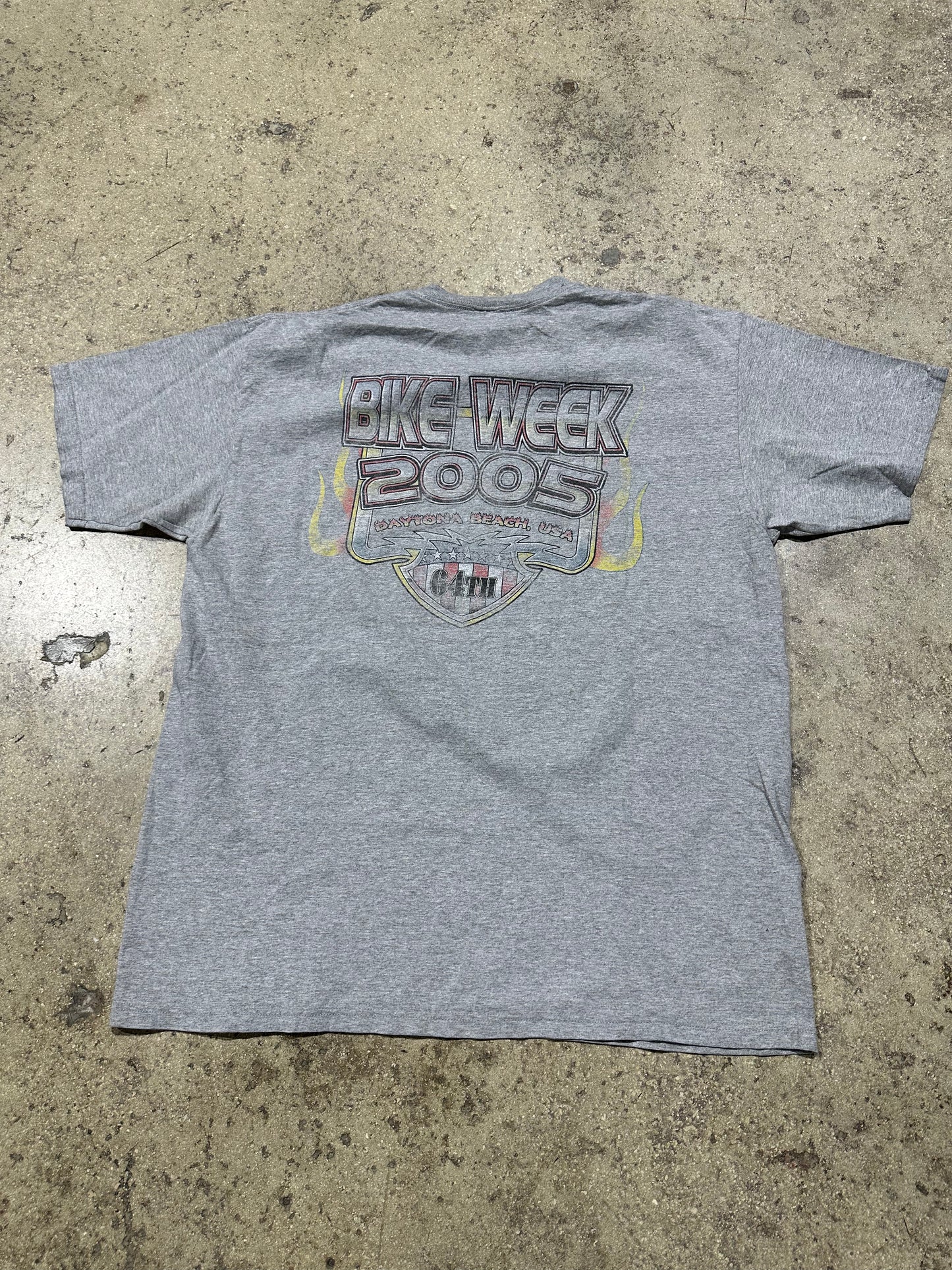 2005 Eagle Wanted Daytona Bike Week Tee - Grey Size XL