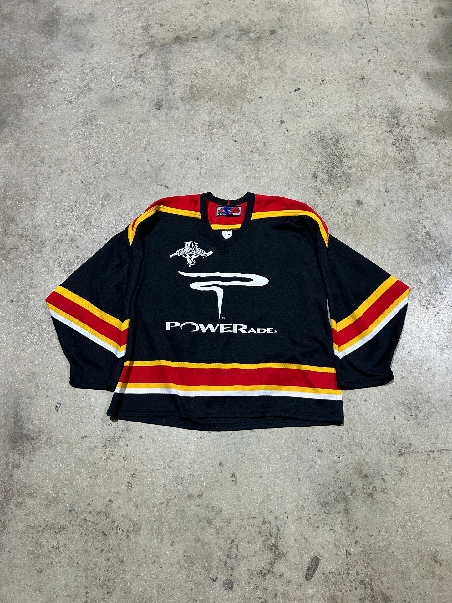 Florida Panthers Powerade #23 Hockey Jersey - Black Size Large