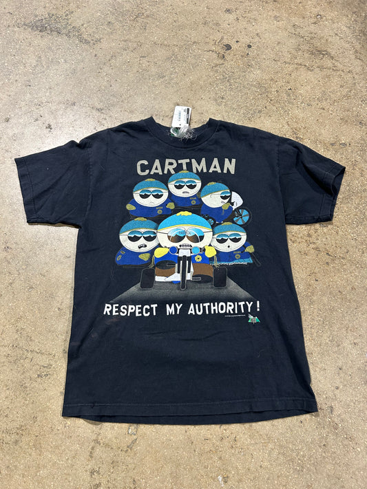 1995 South Park Police Tee - Black Size Large