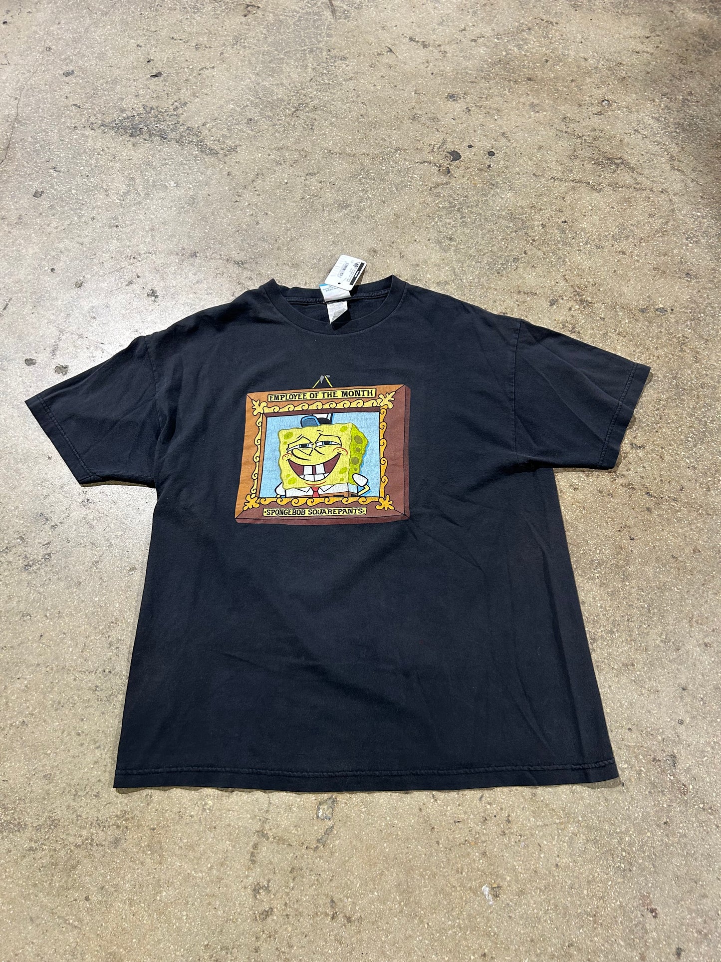 Spongebob Employee Of The Month Tee - Black Size XL