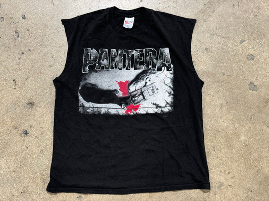 1995 Pantera Im Broken Cut Off Sleeve Tee - Black Size XL