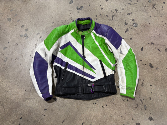 Ninja HJC Buzz Lightyear Motorcycle Jacket - Green / Purple Size 44 Large