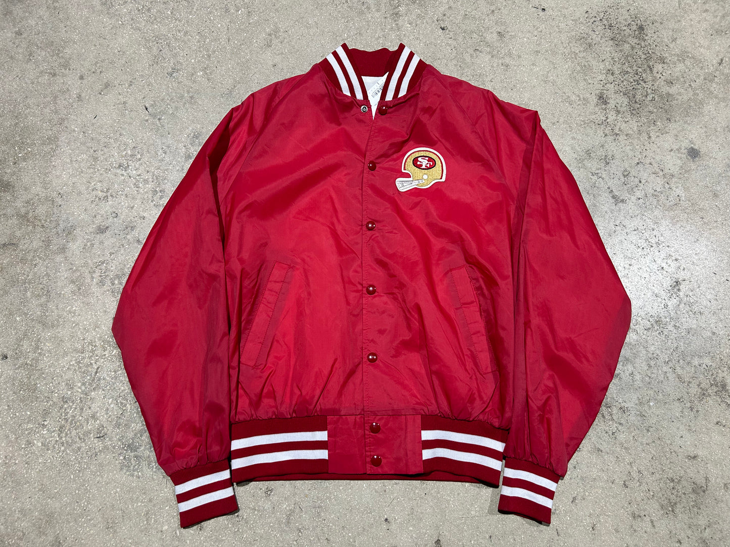 San Fransisco 49ers Bomber Jacket - Red Size Large