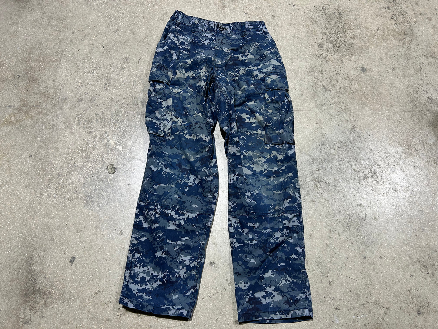 Digi Camo Cargo Pants - Blue Size 32x30