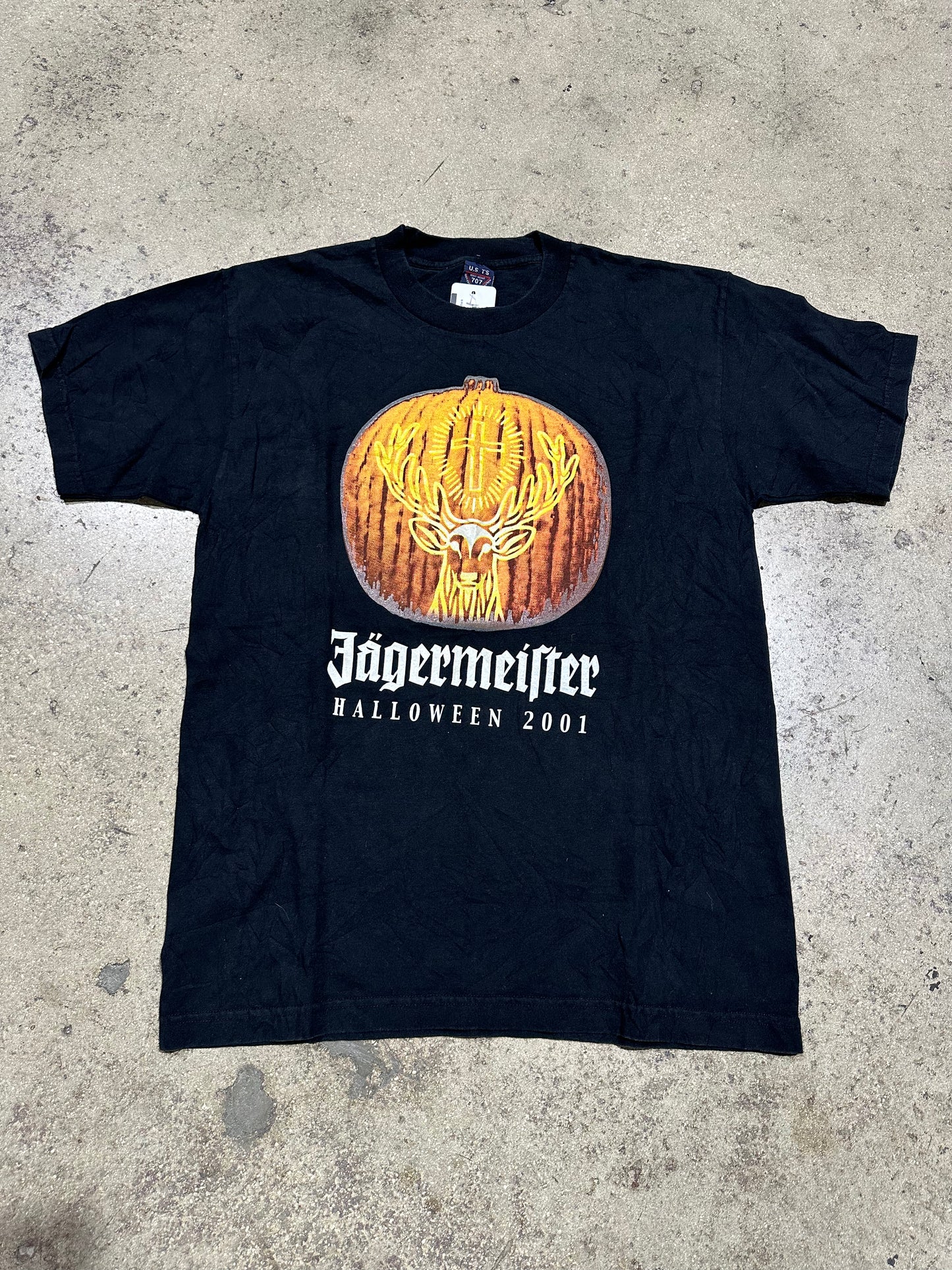 2001 Jagermeister Halloween Tee - Black Size Large