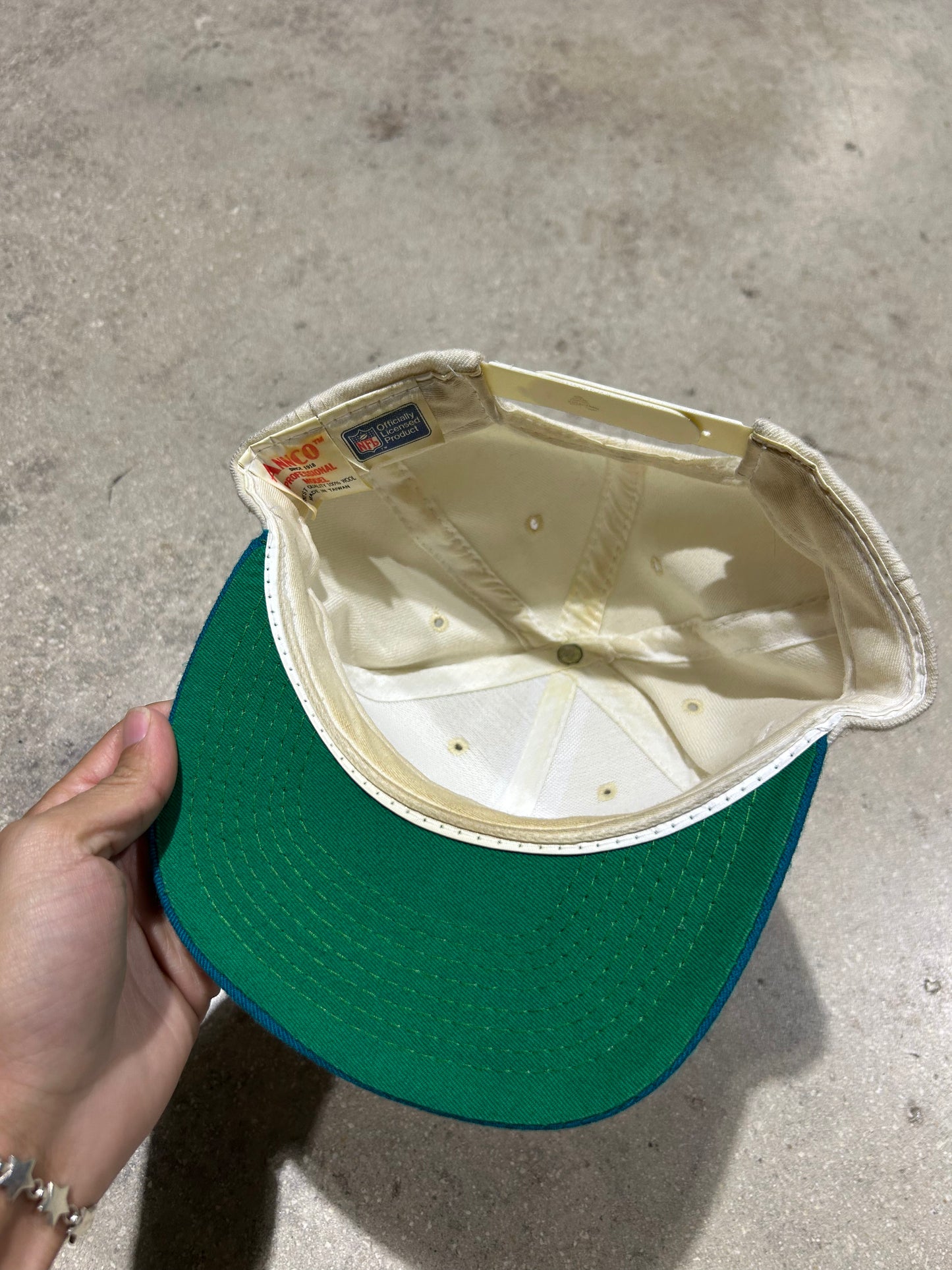 Miami Dolphins Emblem Hat - Teal/Cream