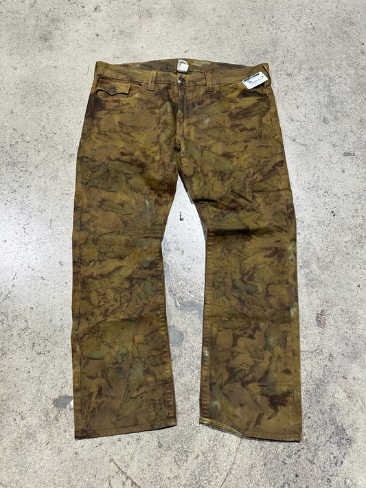 True Religion Camo Denim - Brown Size 42x34