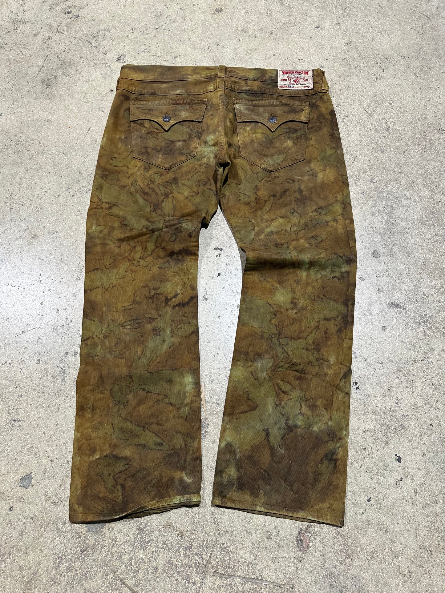 True Religion Camo Denim - Brown Size 42x34