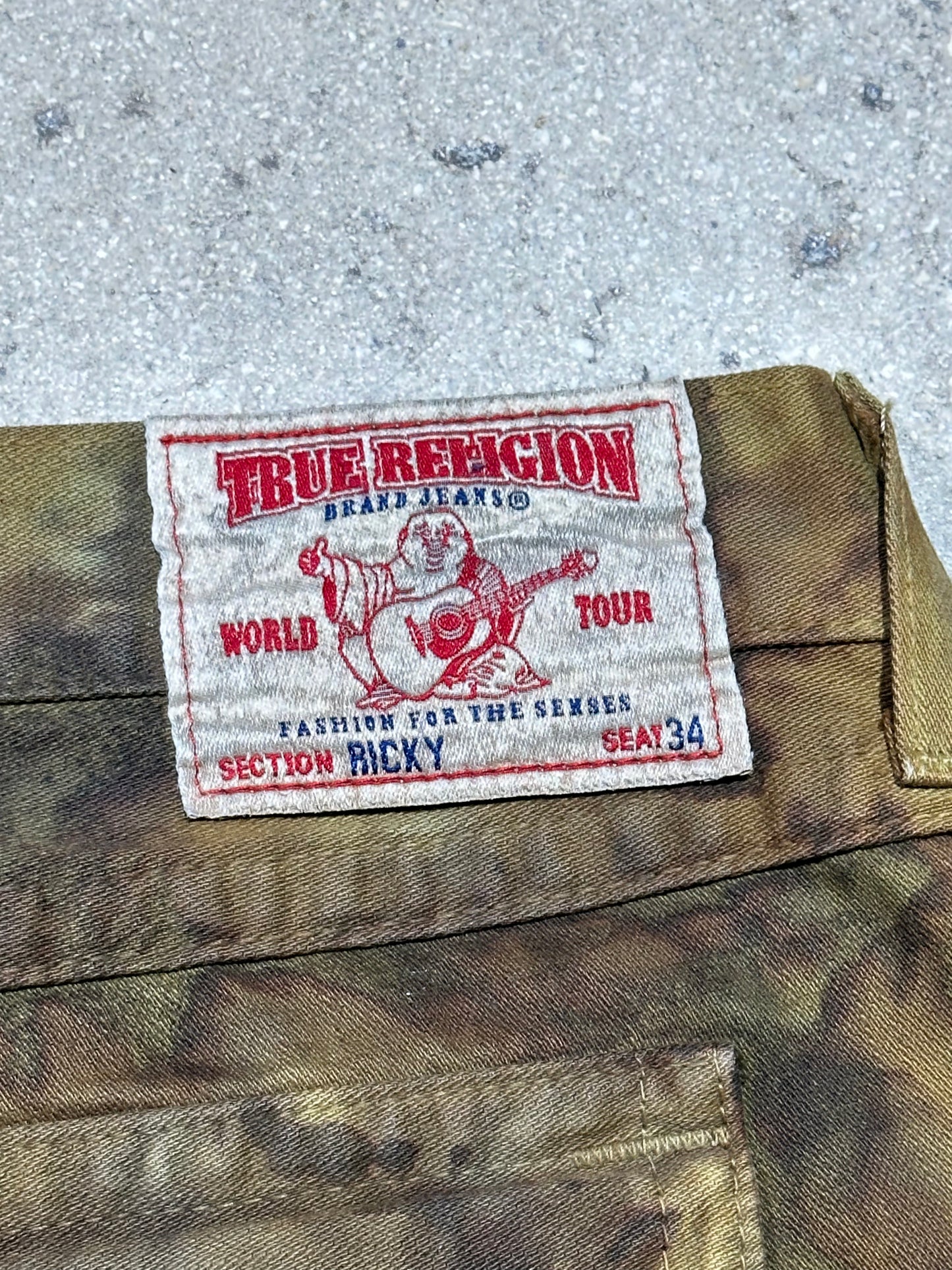 True Religion Camo Denim - Brown Size 42x34