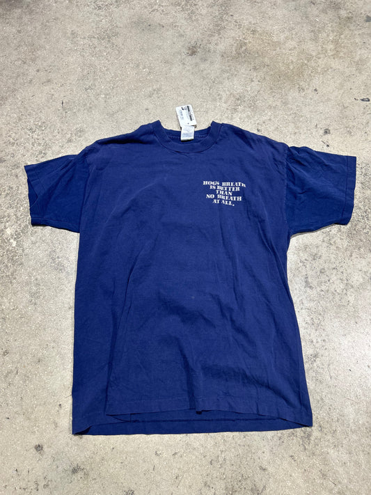 90s Hogs Breath Saloon Tee - Navy Size XL