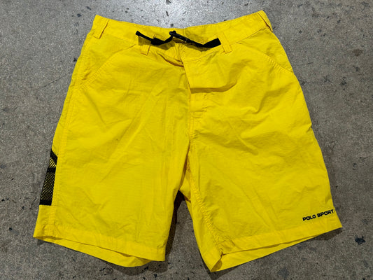 Polo Sport Shorts - Yellow Size 34