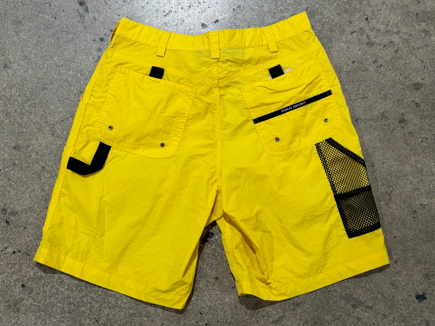 Polo Sport Shorts - Yellow Size 34