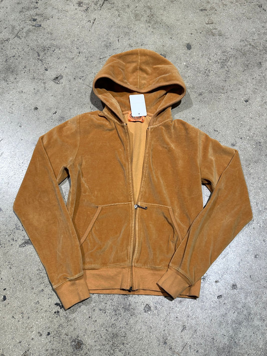 Juicy Couture Velour Hoodie - Caramel Size Small