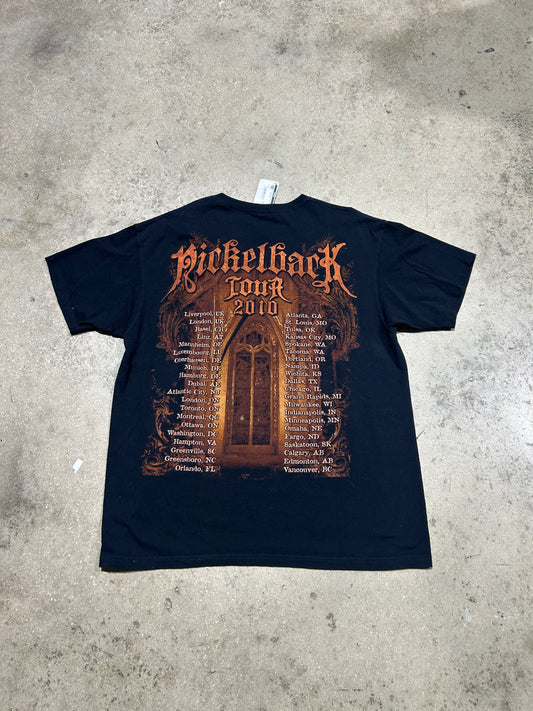 2010 Nickleback Tour Tee - Black Size XL