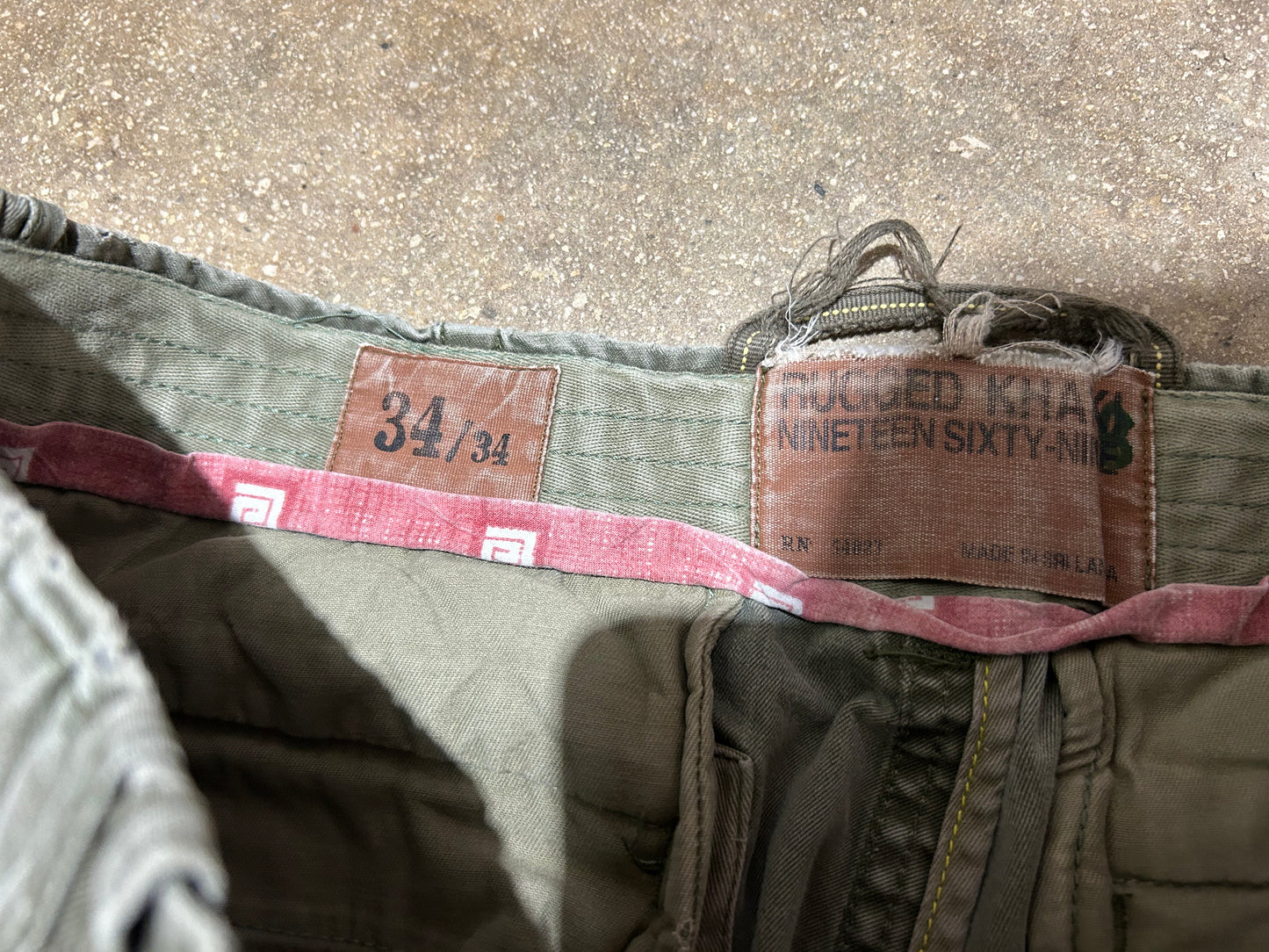 GAP Rugged Khaki Pants - Faded Olive Size 34 x 34