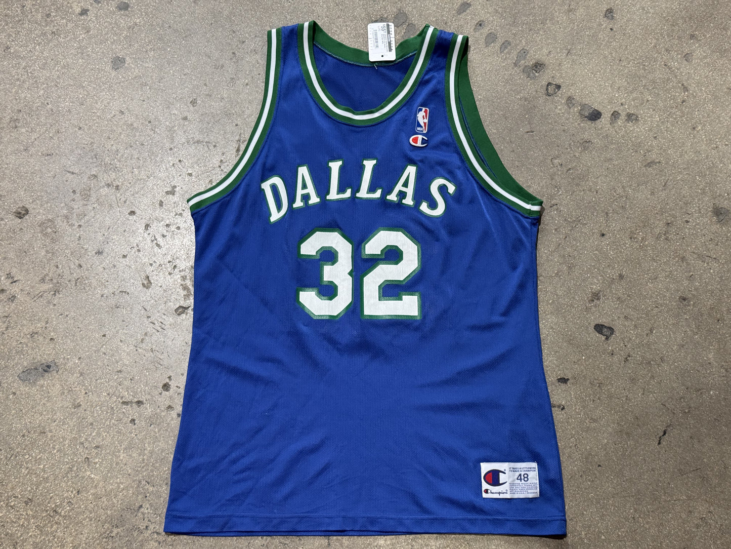 Champion Dallas Mavericks Mashburn #32 Jersey - Blue Size 48/XL