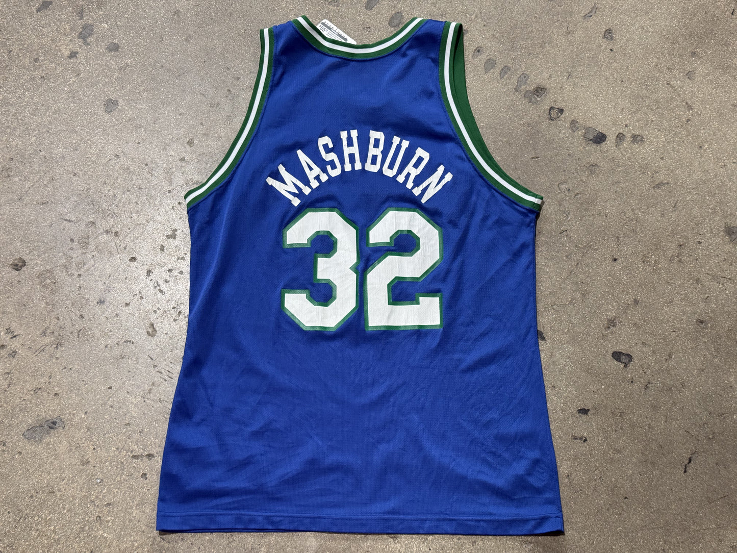 Champion Dallas Mavericks Mashburn #32 Jersey - Blue Size 48/XL