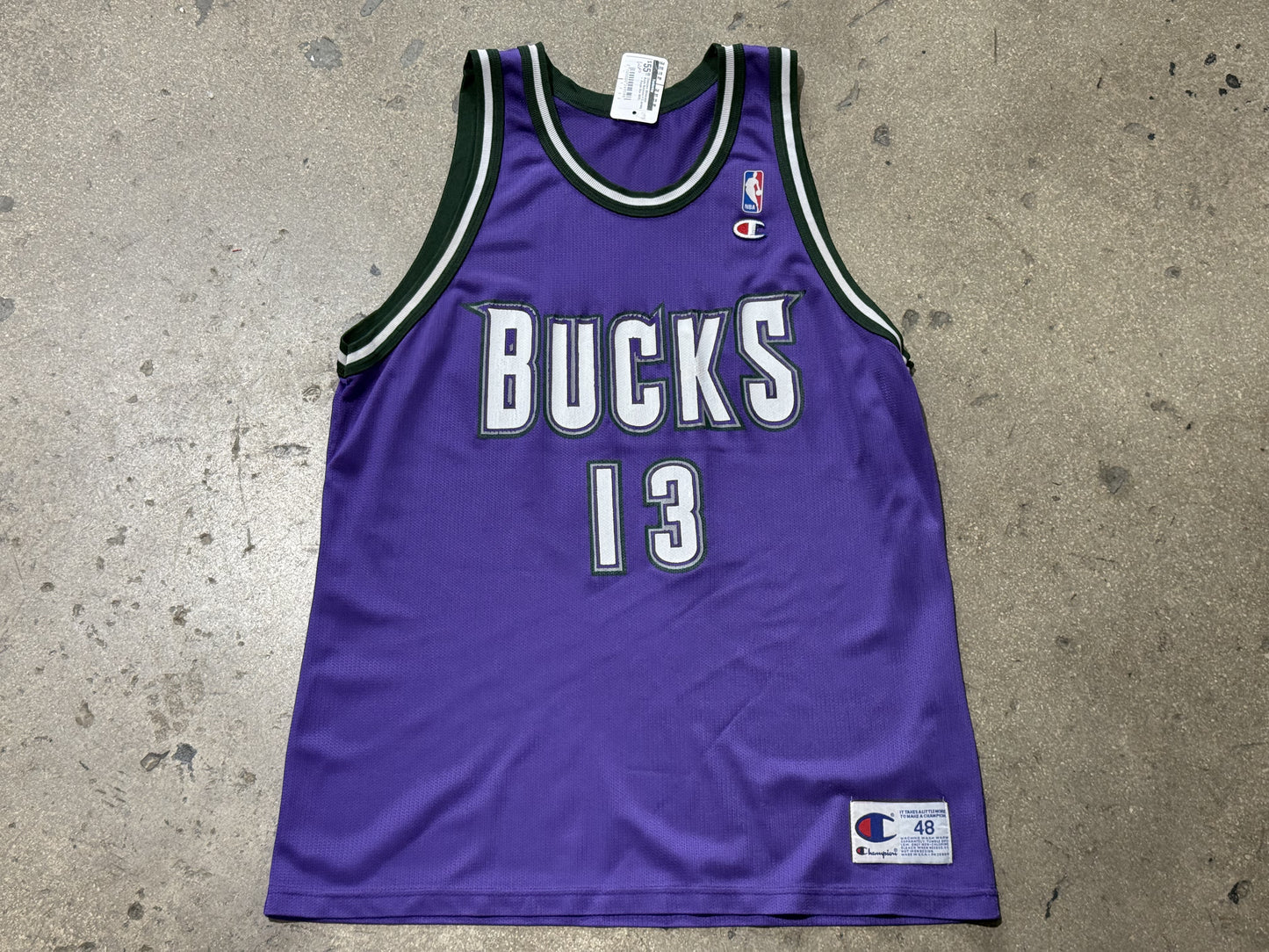 Champion Milwaukee Bucks Robinson #13 Jersey - Purple Size 48/XL