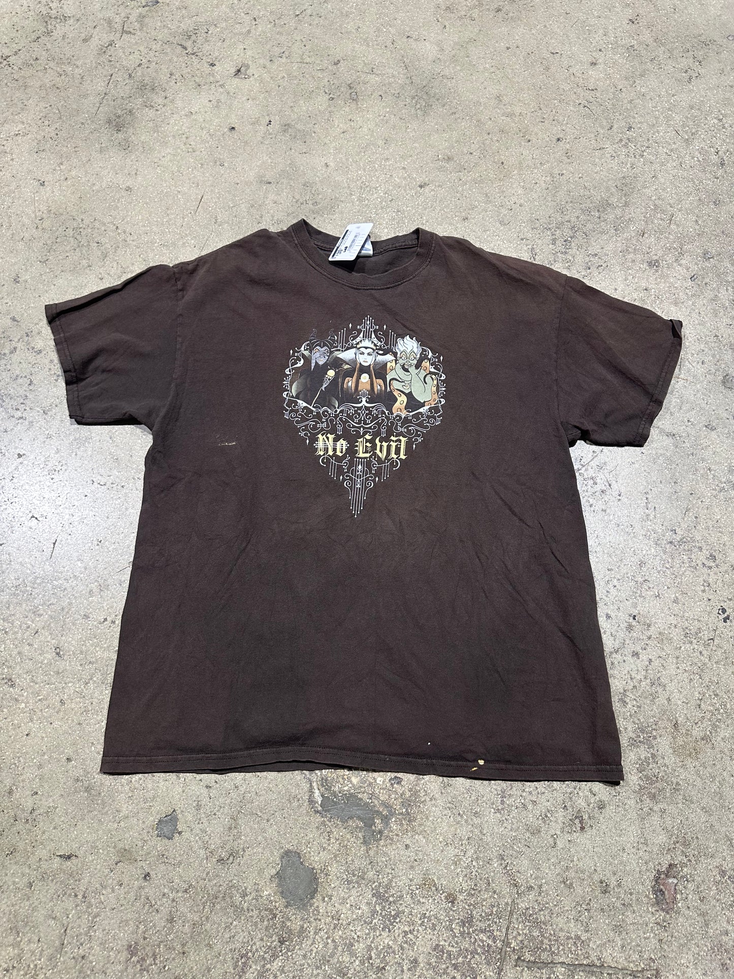 No Evil Disney Villain Tee - Brown Size XL