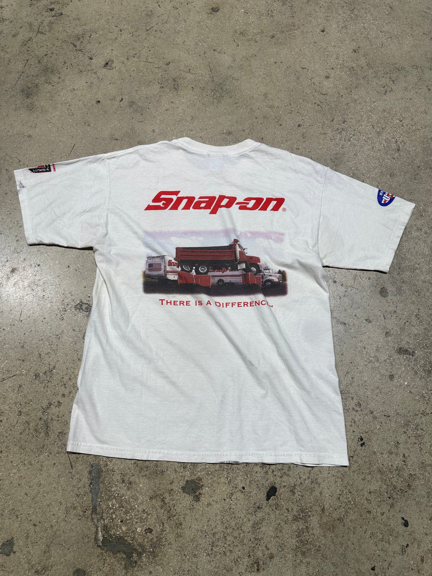 Snap-on Difference Tee - White Size Large