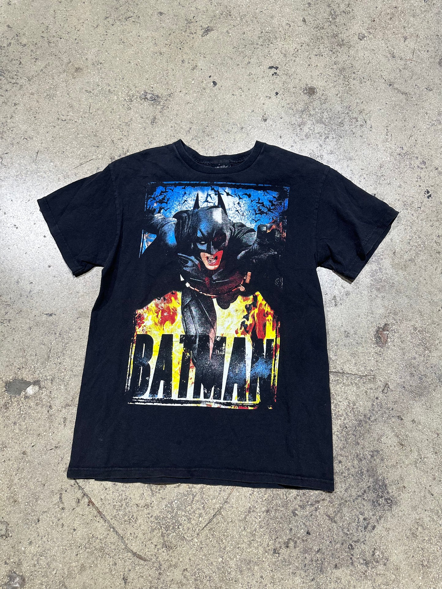 2012 Batman Dark Knight Rises Tee - Black Size Medium