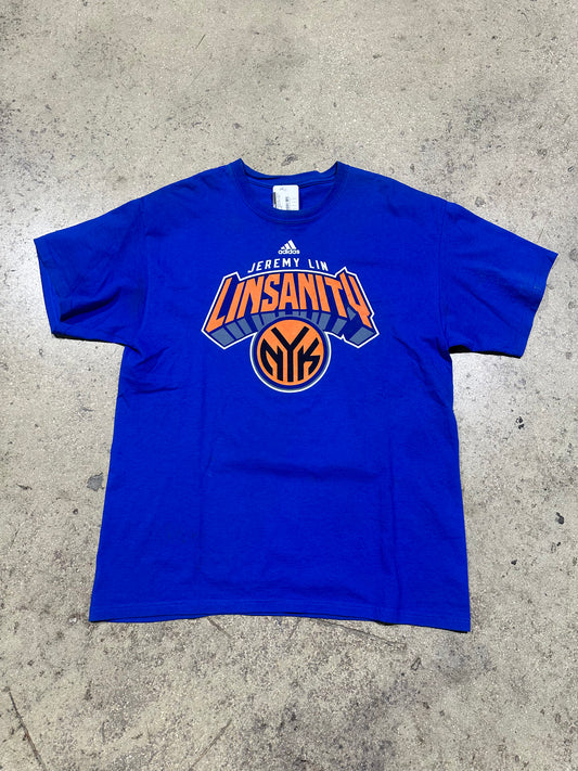 New York Knicks Linsanity Tee - Royal Size Large