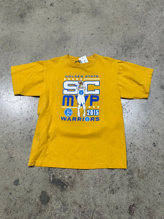 2015 Steph Curry MVP Tee - Yellow Size Medium