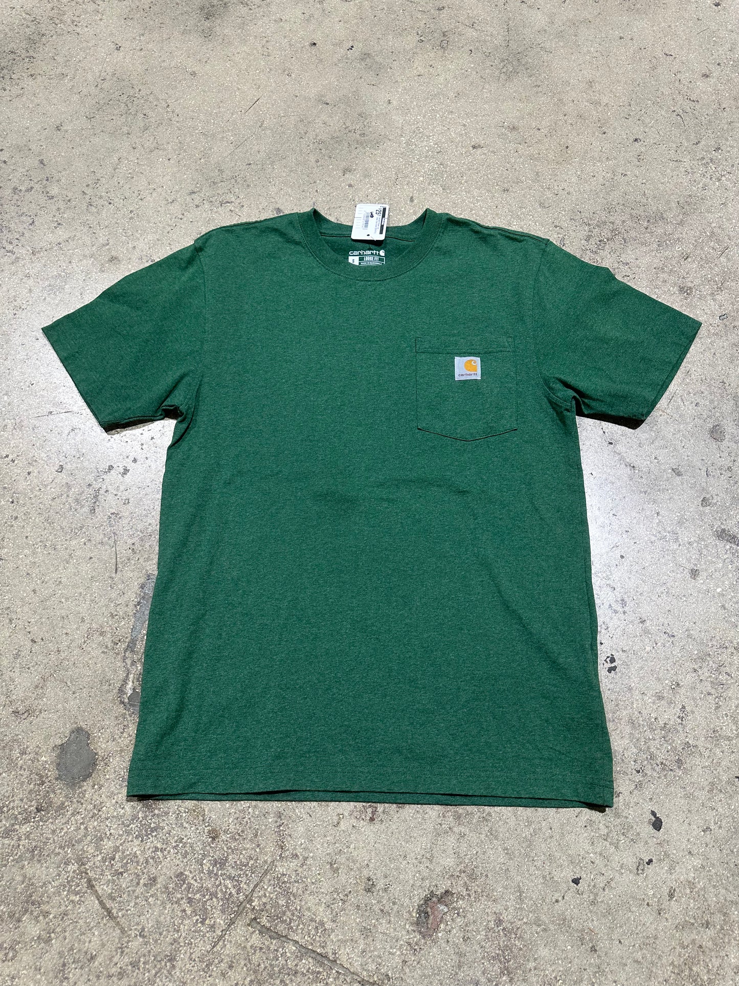 Carhartt Pocket Tee - Green Size Small