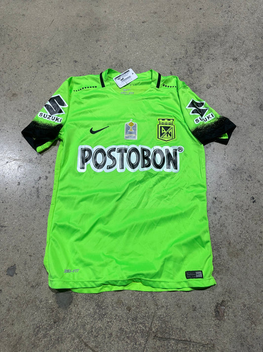 2016 Nike Atletico Nacional Soccer Jersey - Volt Green Size Small