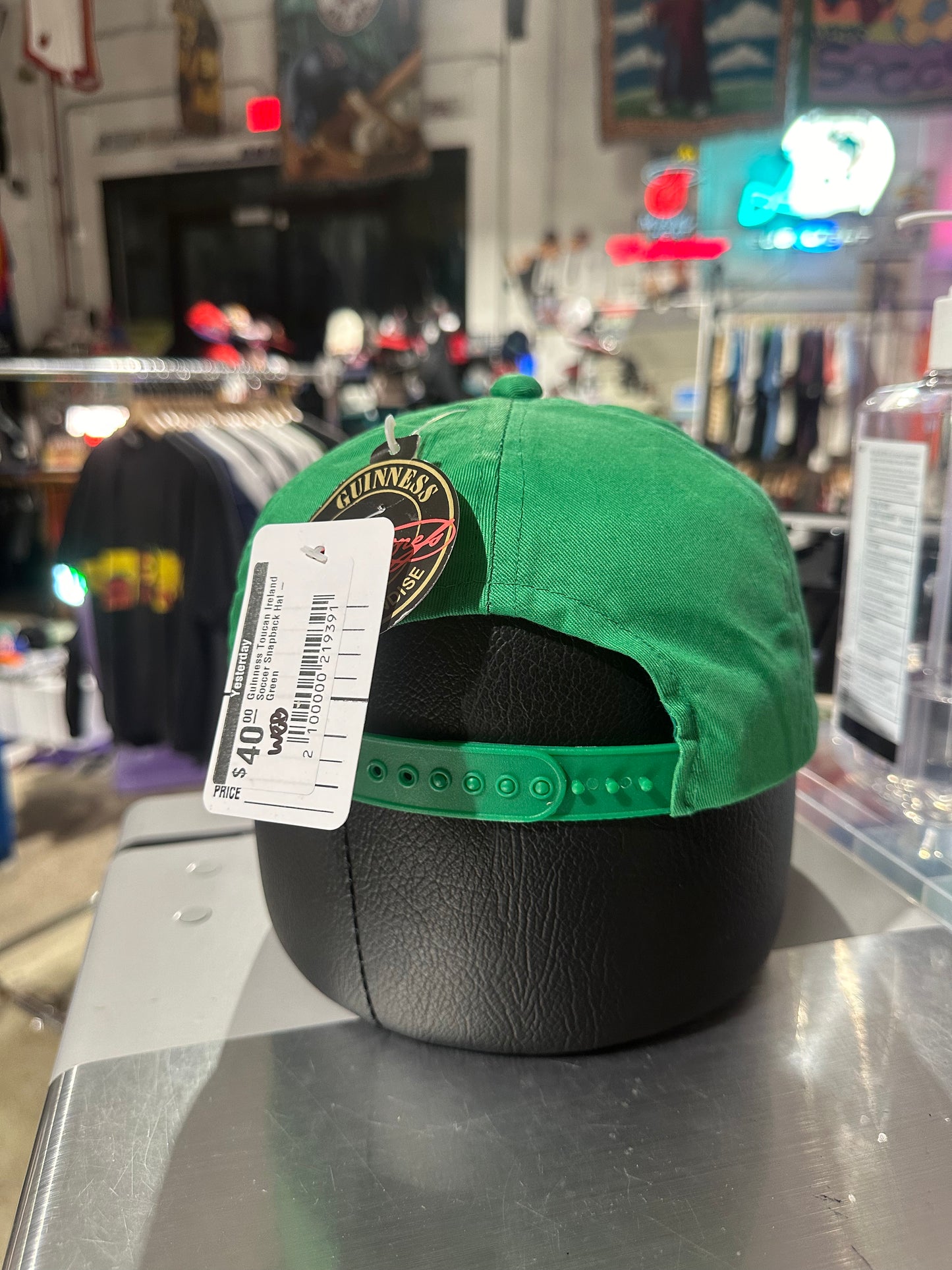 Guinness Toucan Ireland Soccer Snapback Hat - Green