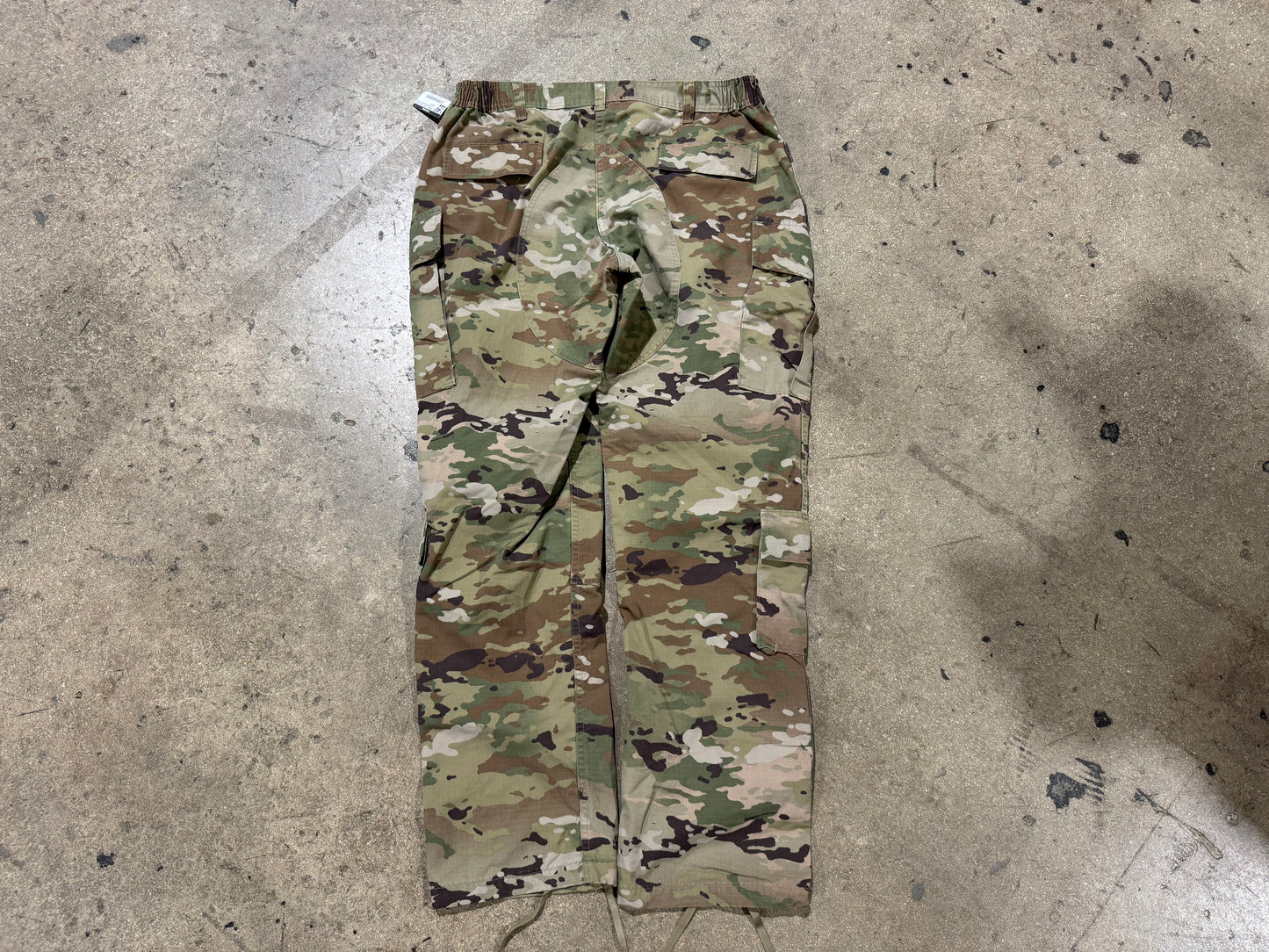 Splatter Camo Cargo Pants - Faded Green/Brown Size 36x34