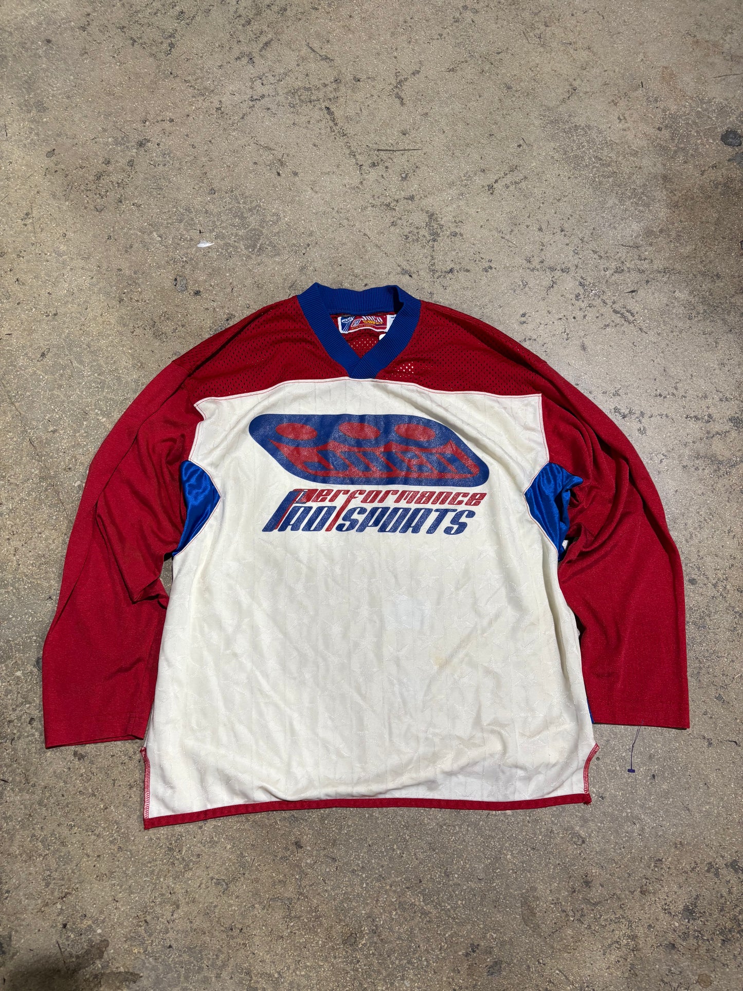 JNCO Performance BMX Jersey - White/Red Size 2/Large