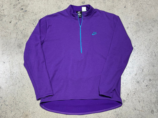 Nike Echelon Half Zip Sweater - Purple Size Large