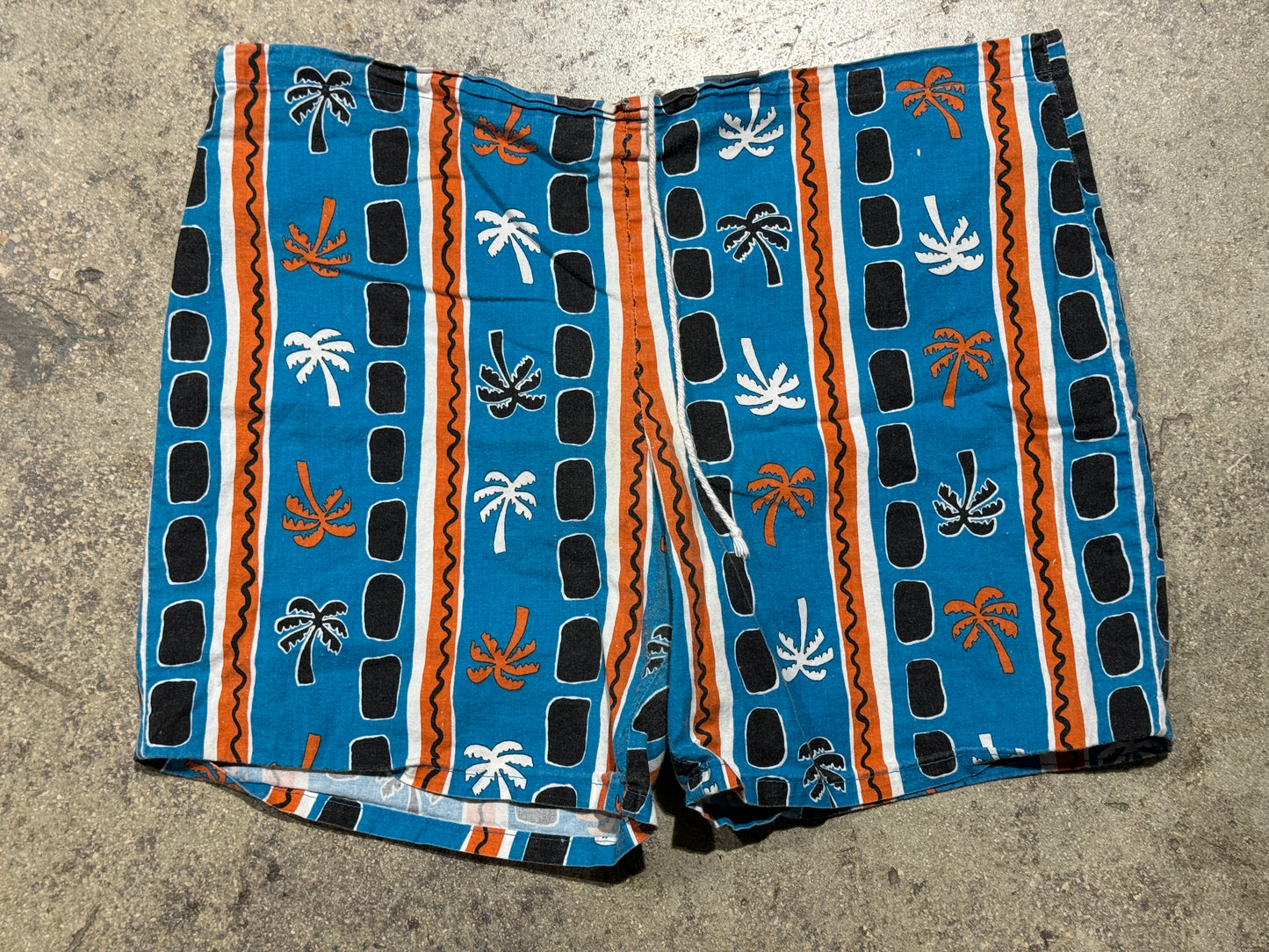 Palm Trees Shorts - Blue XL