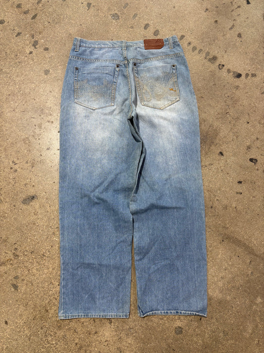 Rocawear Baggy Denim jeans - Light Wash Size 38