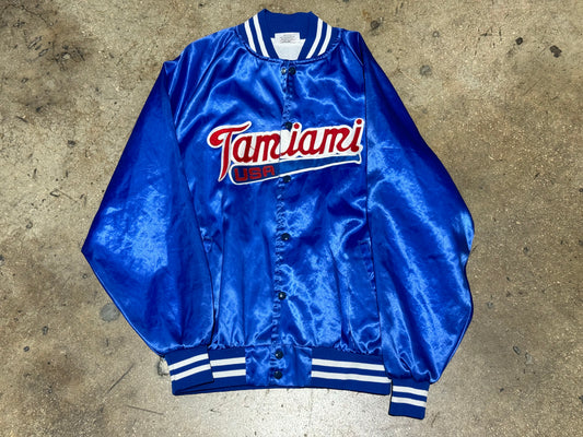 Tamiami USA Satin Jacket - Blue Size XL