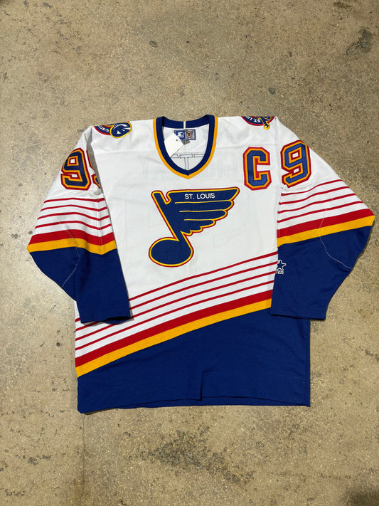 Starter NHL St. Louis Wayne Gretzky Jersey - White Size Large