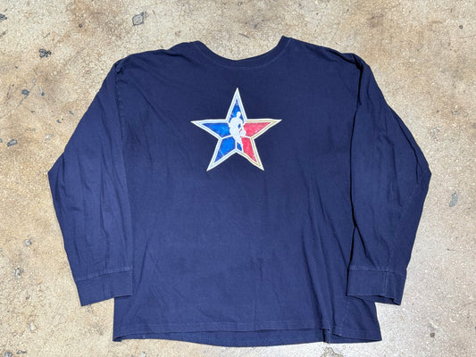 NBA #3 Wade Longsleeve Tee - Navy Size XL